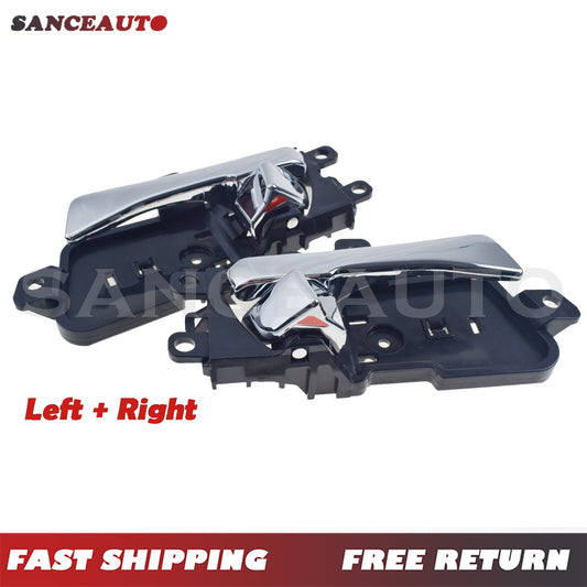 Two-piece set of chrome-plated interior door handles (front, rear, left, right) suitable for Hyundai Sonata 2011-2015. n