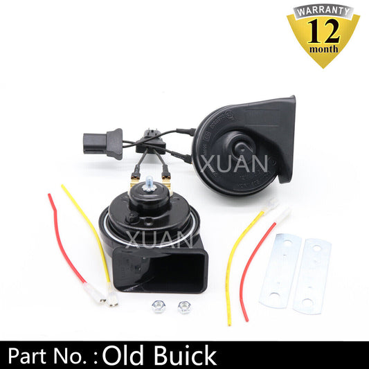 12V Car/Truck Loud Dual-Tone Snail Electric Air Horn Siren Universal Old for Buick