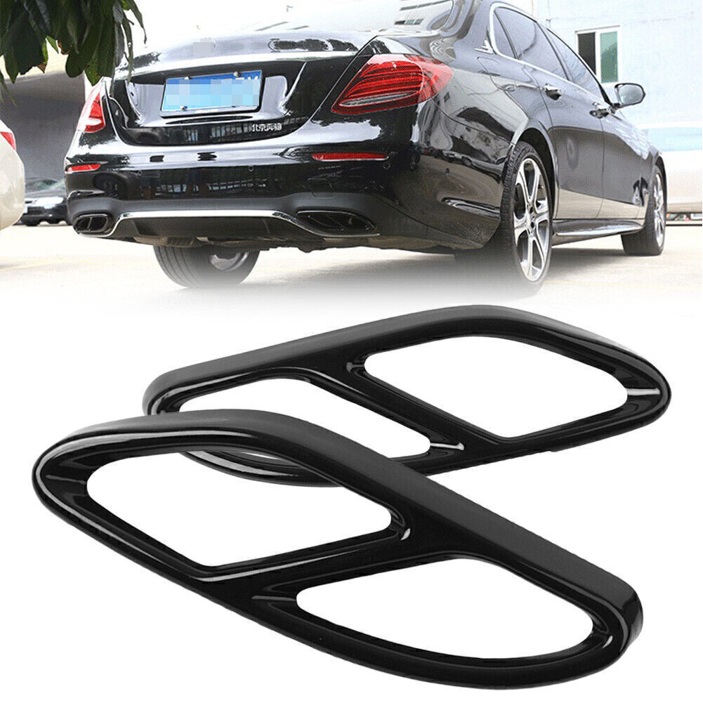 for Mercedes Benz GLC C E Class W205 Coupe Exhaust Pipe Cover Trim