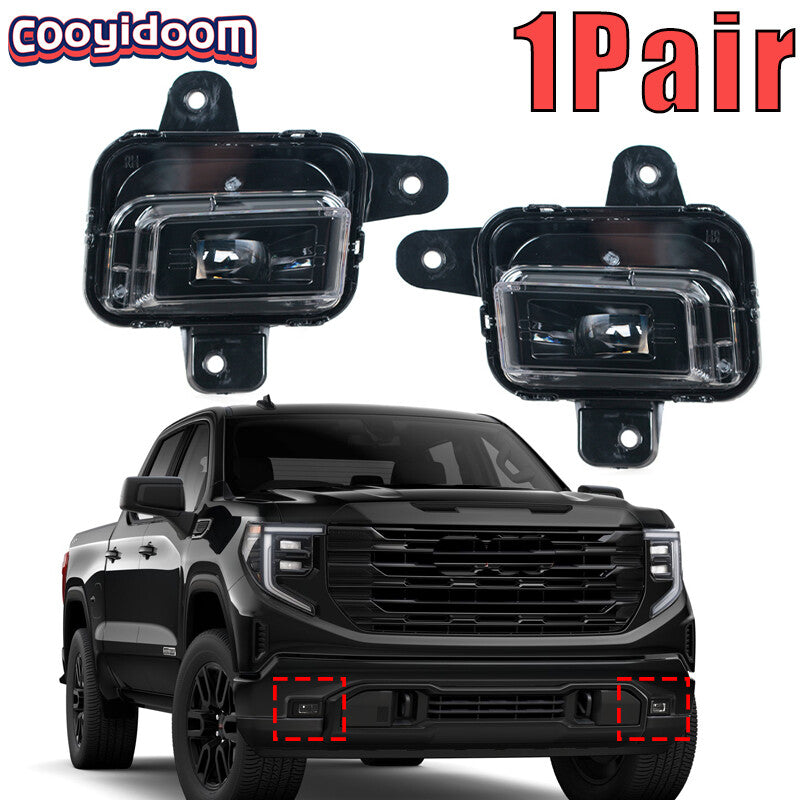 1. Dual LED right front bumper fog light for GMC for Sierra 1500 (2022-2024)