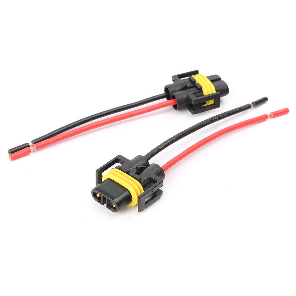 2x H11 H8 880 881 Female Adapter Wiring Harness Socket For Headlights Fog Lights