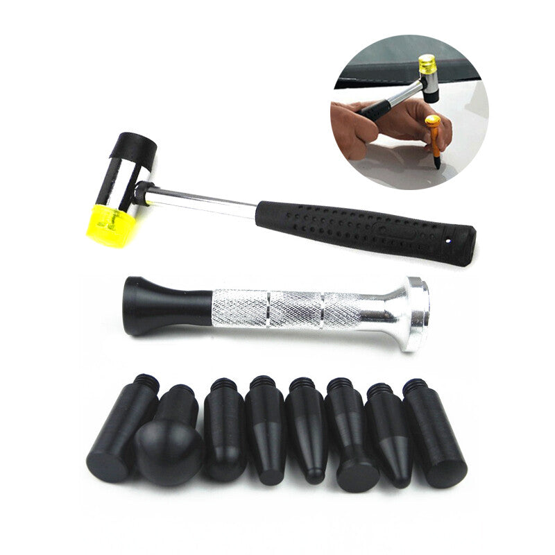 Car SUV Dental Restoration Tool Kit - Depression Restoration Plastic Flat Pen with Rubber Hammer n
