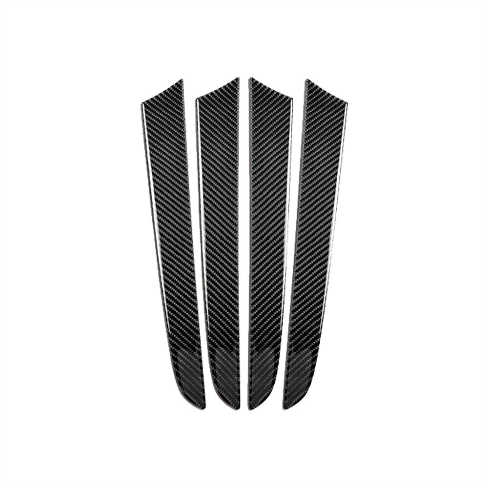 4pcs Carbon Fiber Interior Door Panel Cover Trim for Audi Q5 2010-18 SQ5 2014-17