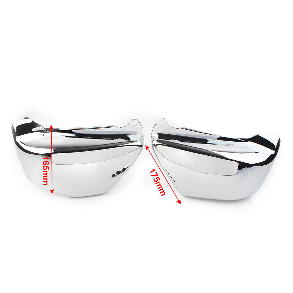 Pair Battery Side Fairing Cover Chrome for Honda Magna VF 750 VF750C 1994-04 CT