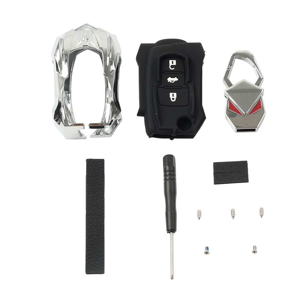 Car Key Remote Cover Case Fob Silver for VW Beetle for Golf for Jetta for Skoda for Seat