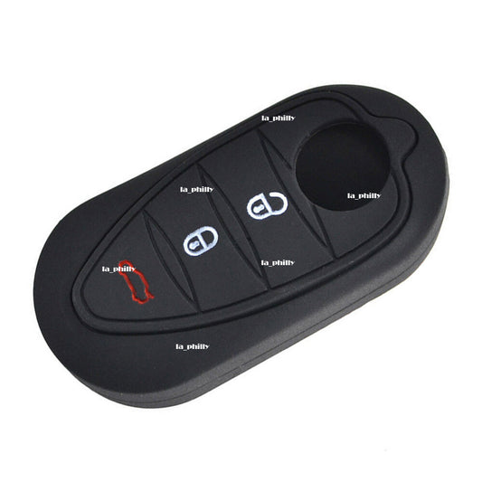 Silicone Key Holder for Alfa Romeo 4C 2008-16 Brera GTA 159 Giulietta Mito Black Q