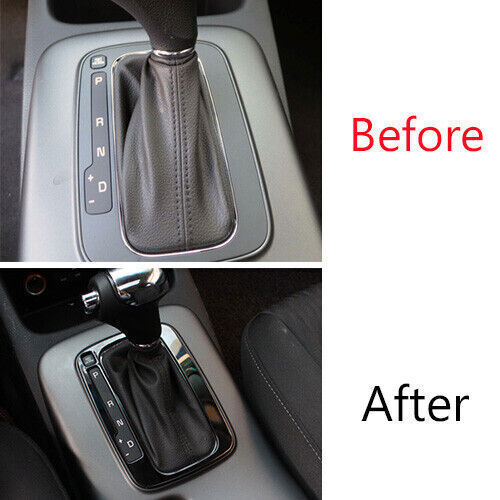Car Inner Console Gear Shift Cover Trim Fit for Kia K3 Forte 14-18 Black Steel