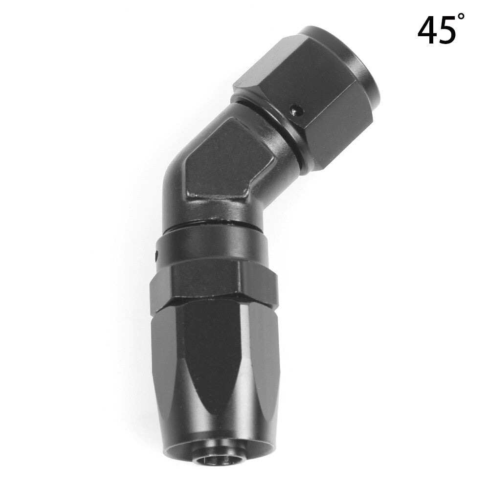 AN4/AN6/AN8/AN10/AN12 Alloy Adapter Fitting Forged Swivel Hose End 45/90 Degree Q