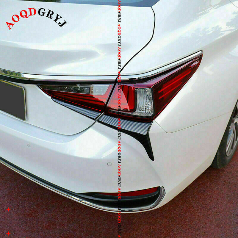 for Lexus ES350 ES300h 2019-2022 Carbon Look Rear TailLight Molding Trim Strips