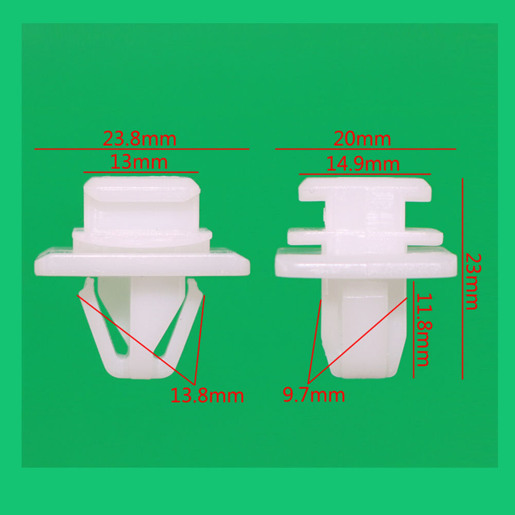 10 Car Tailgate Rear Door Lower Moulding Trim Clips for Honda