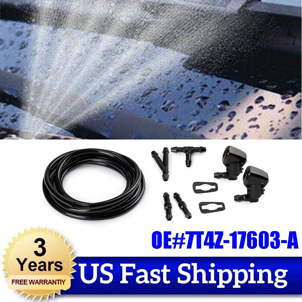 2x Front Wiper Sprayer Windshield Washer Nozzle for Ford Focus Edge for Lincoln MKX
