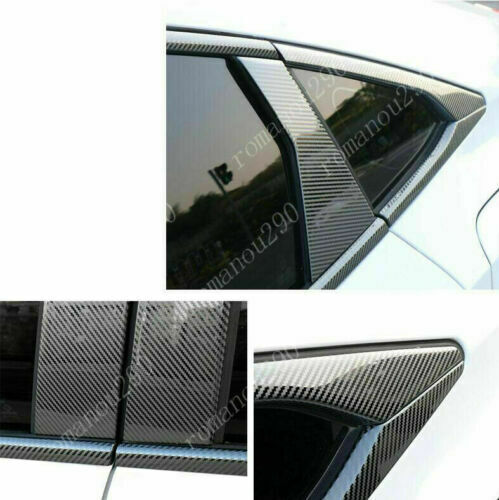 20X for Honda for Civic Sedan 2016-2021 Carbon Fiber Window Frame Sill Molding Strip