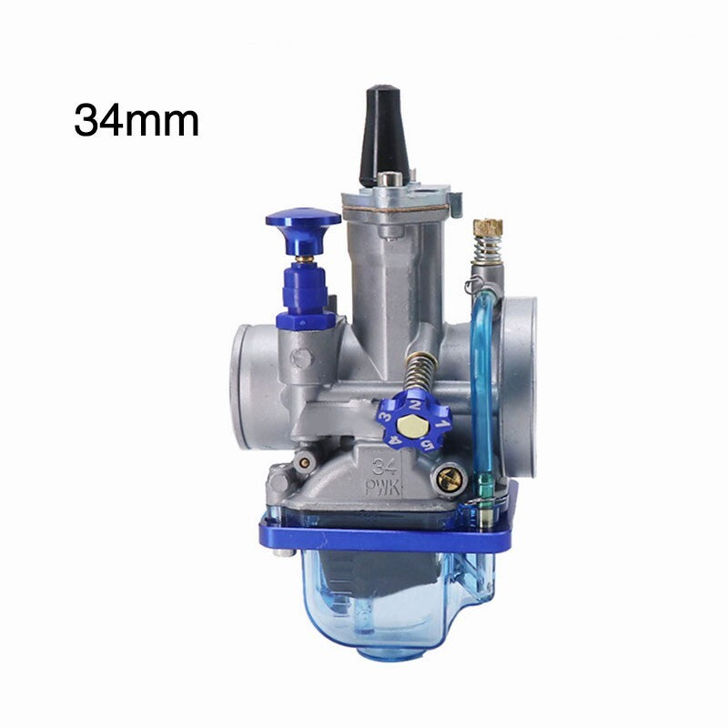 34mm Motorcycle Carburetor with Transparent Float Bowl 250cc 350cc 4-Stroke Carbohydrate Q