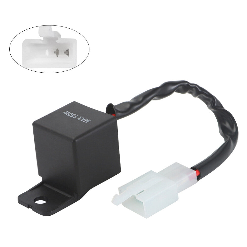 New Electric Electronic LED Flasher Relay Module for Motorcycles Black  White Q