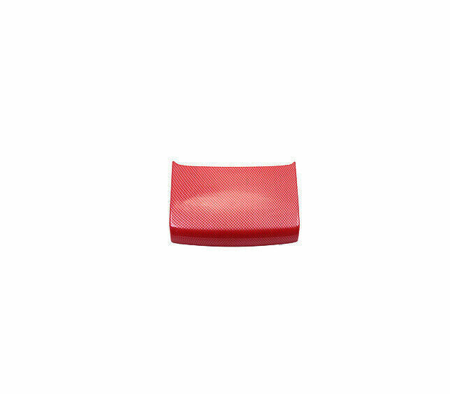 Rear Air Outlet Anti-Kick Panel Trim for Honda for Civic 2016-2021 Red Carbon Fiber