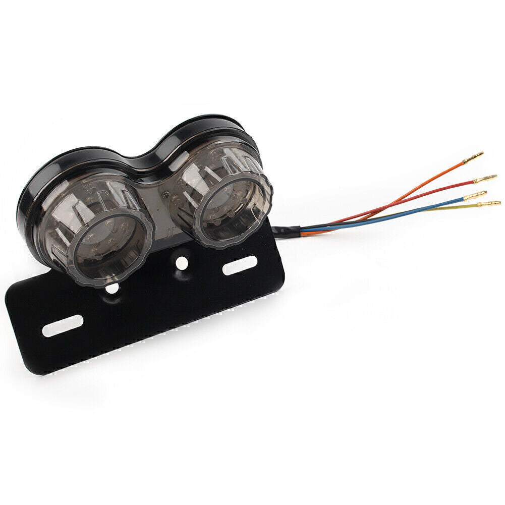Motorcycle Integrated Tail Light Dual Turn Signal Brake License Plate Lamp Q
