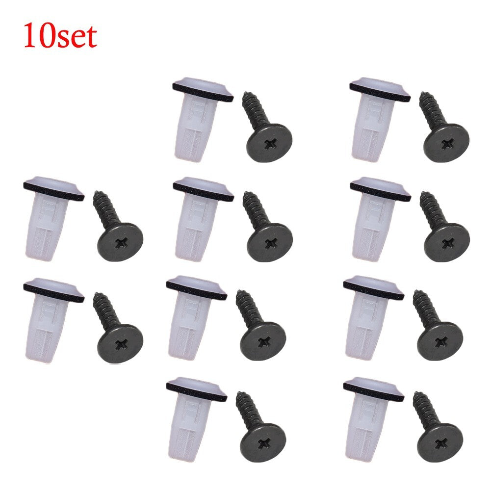10 Set Car Wheel Arch Fender Lining Screw Grommets Clips For 90103TA0000 v