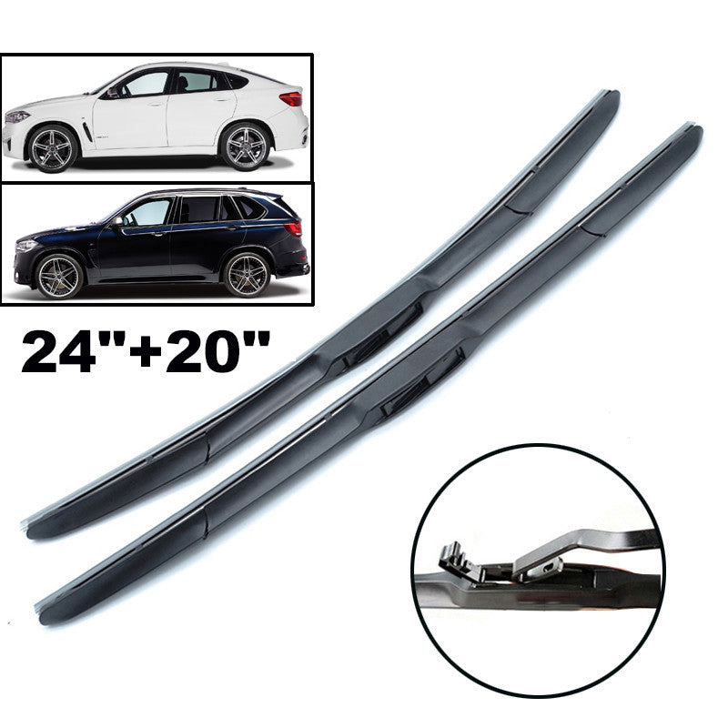 for BMW X5 F15 X6 F16 2014-2017 WINDSHIELD WIPER BLADES SET FRONT Q