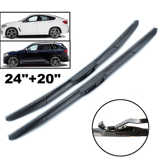 for BMW X5 F15 X6 F16 2014-2017 WINDSHIELD WIPER BLADES SET FRONT Q