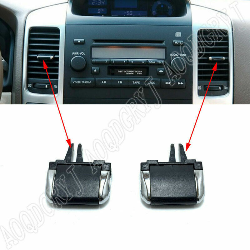 2X for Toyota Prado LC/FJ120 2003-2009 Middle air-Condition Vent Outlet Tab Clip