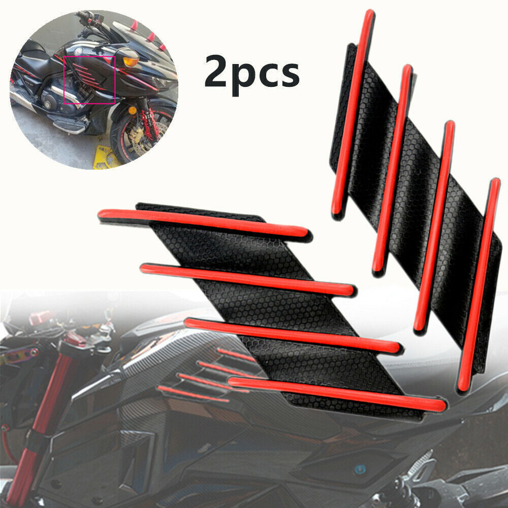 2-Pack Motorcycle Fuel Tank Gasket Protector Side Cover Sticker Anti-Scratch Parts n