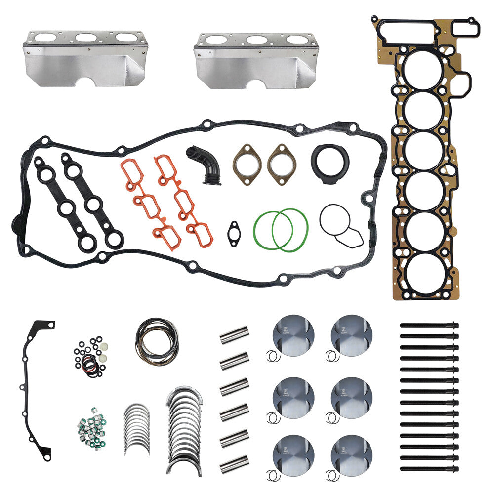 Engine Rebuild Gasket Pistons Rings Kits for BMW E39 E46 325i 525i X3 2.5 02-06