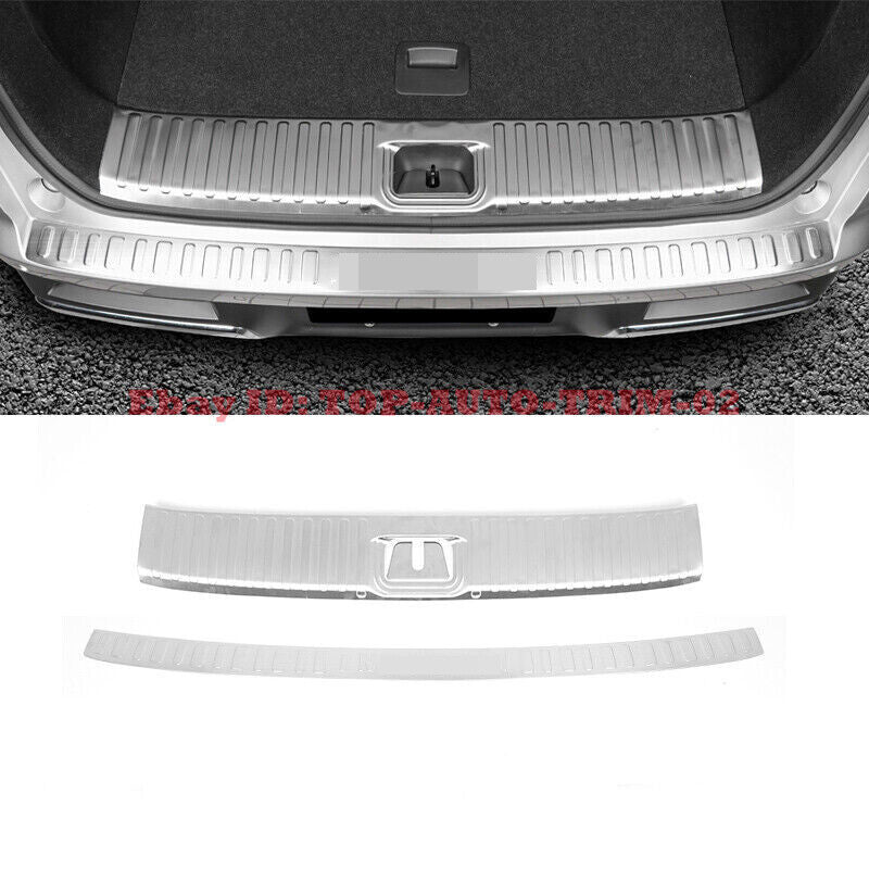 for Infiniti QX60 2022-2024 Chrome Rear Bumper Protector Cover Sill Guards Steel