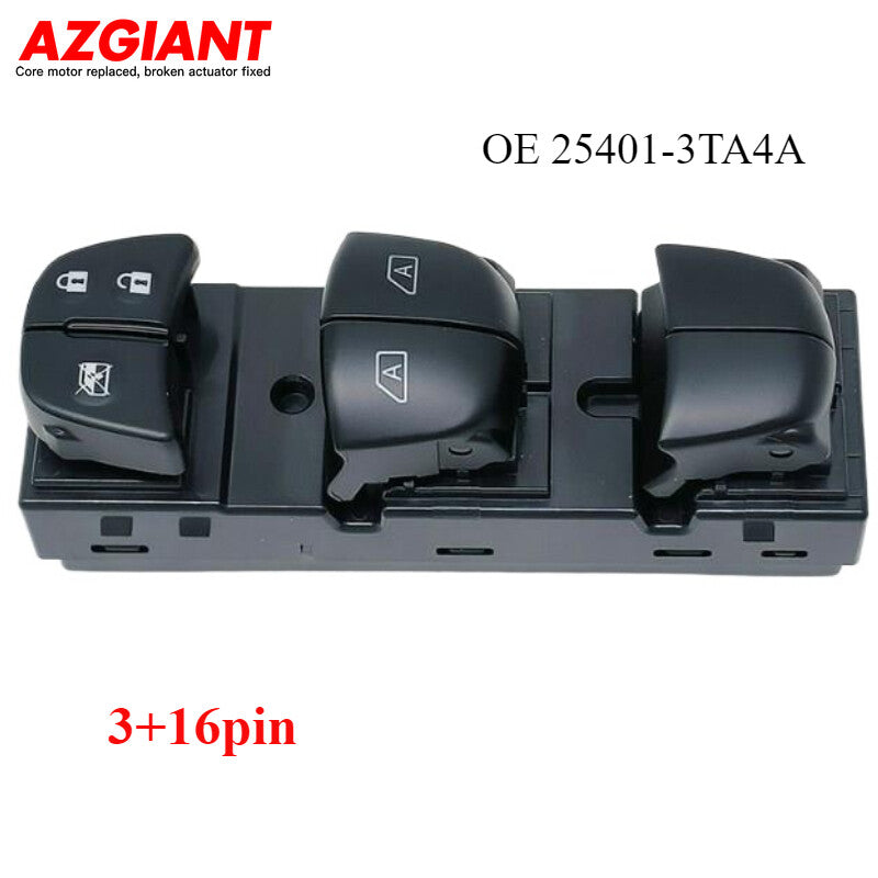 Front Left Power Window Switch 25401-3TA4A for Nissan Altima 2013 - 2018