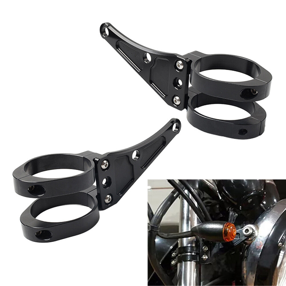 58MM Motorcycle Headlight Bracket Mount Clamp Fork Tube Holder for Harley
