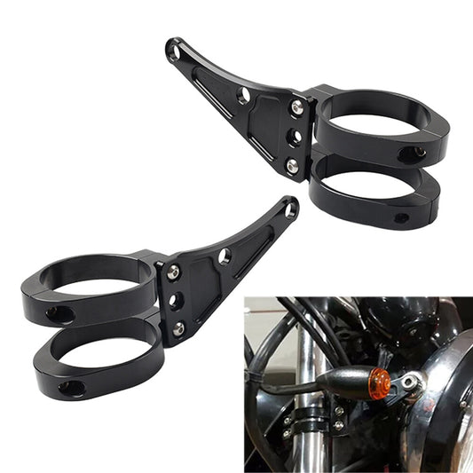 58MM Motorcycle Headlight Bracket Mount Clamp Fork Tube Holder for Harley