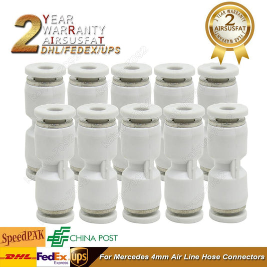 10pcs for Mercedes Suspension Air Line Hose Repair Connectors 4mm New
