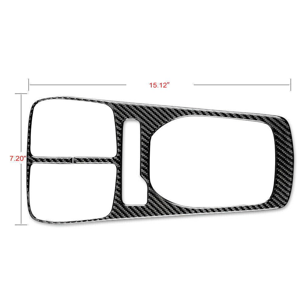 Carbon Fiber Oil Temperature Frame Cover Trim For Camaro 2010-2015 v