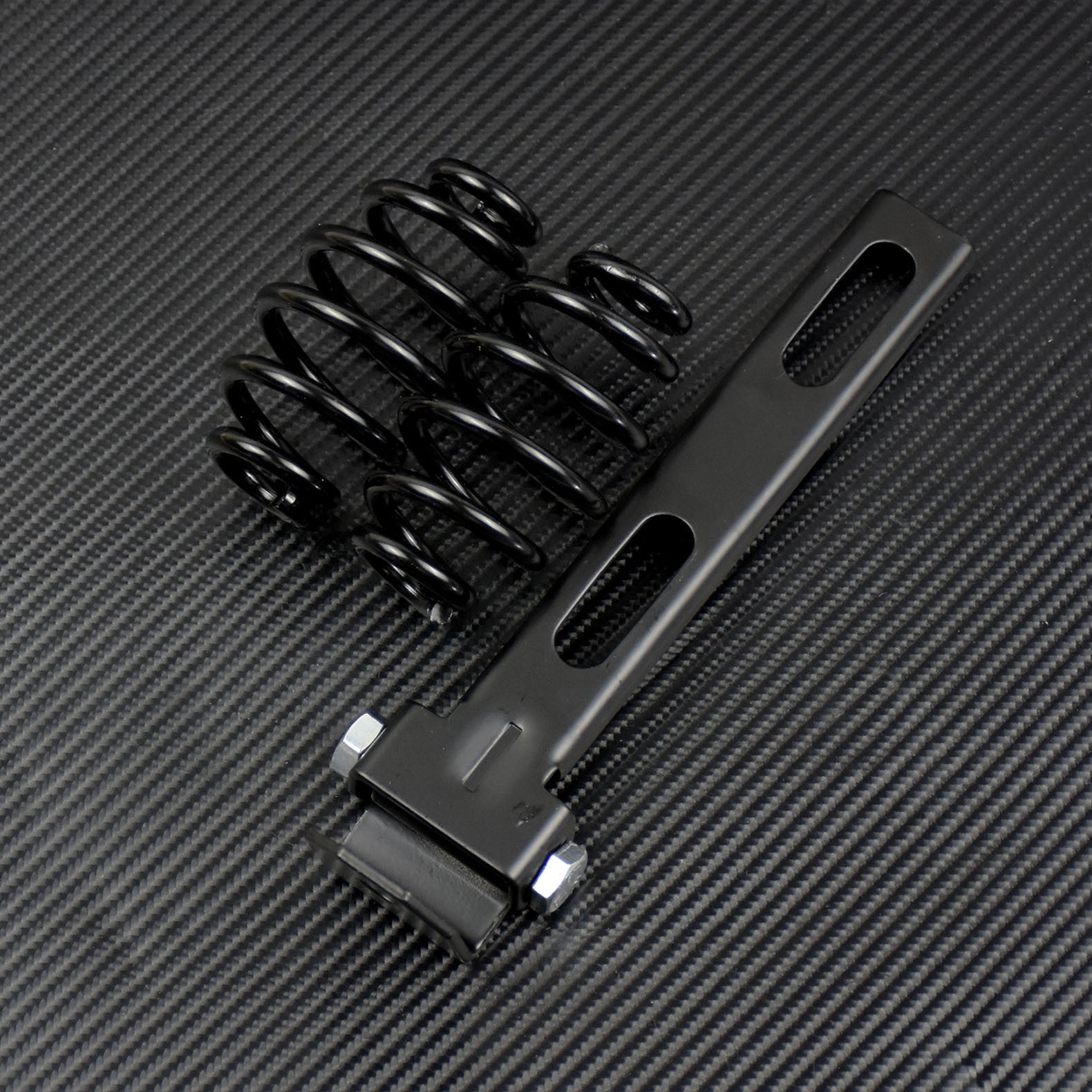 3'' Black Solo for Seat Spring + Bracket Mounting Fit for Harley for Yamaha Racer Bobber Q