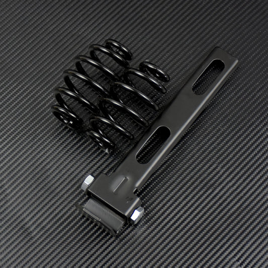 3'' Black Solo for Seat Spring + Bracket Mounting Fit for Harley for Yamaha Racer Bobber Q