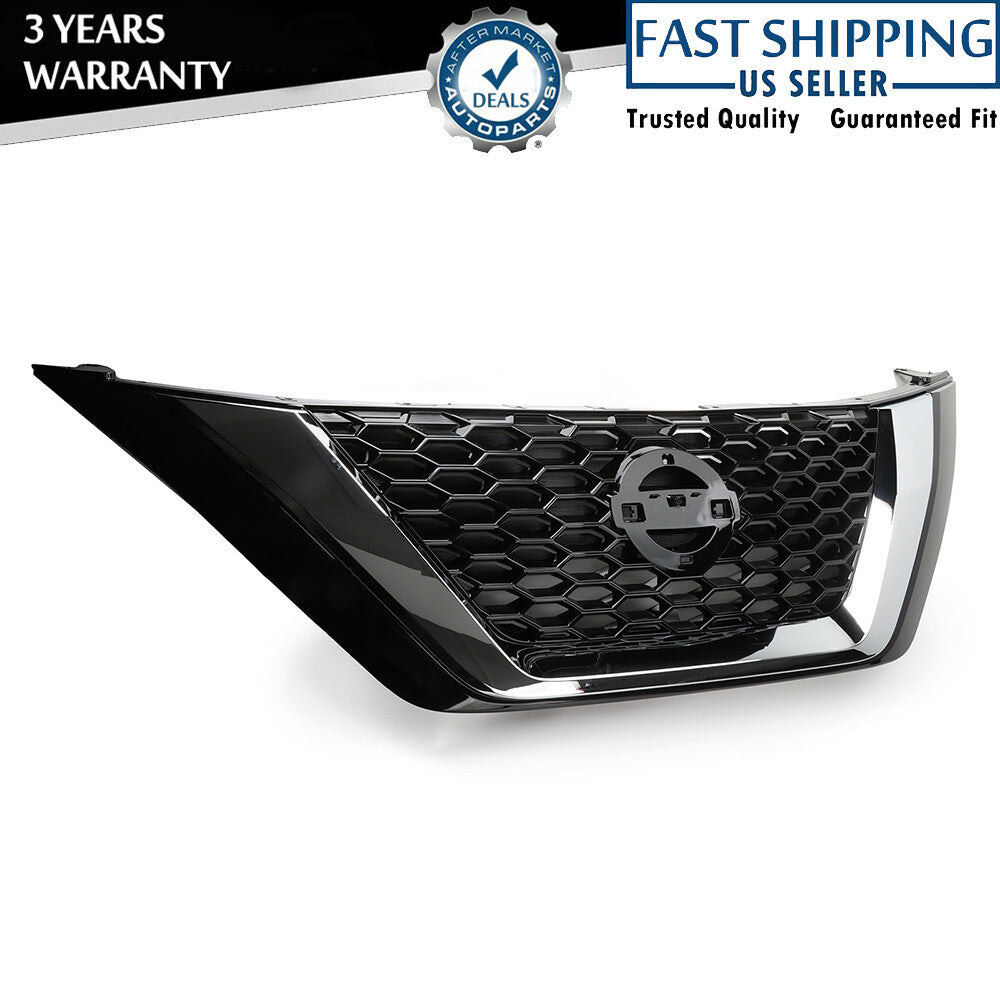 Chrome+Black Front Grille Grill Assembly 623109UF0A For 2019-2023 for Nissan Murano