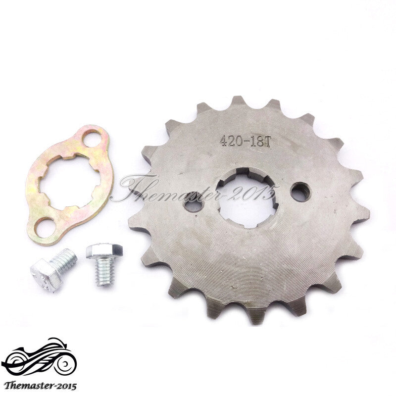 420 18Tooth 20mm Front Engine Sprocket For Pit Dirt Bike Stomp Thumpstar SSR SDG Q