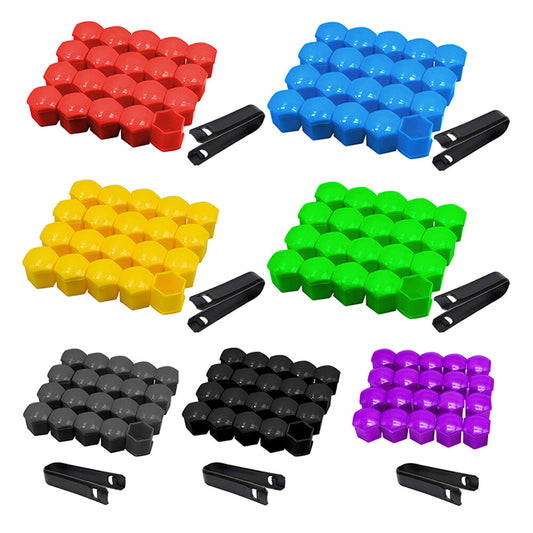 20PCS Car Wheel Lug Nut Cover 17mm Bolt Protector Hub Screw Caps With Tool Q