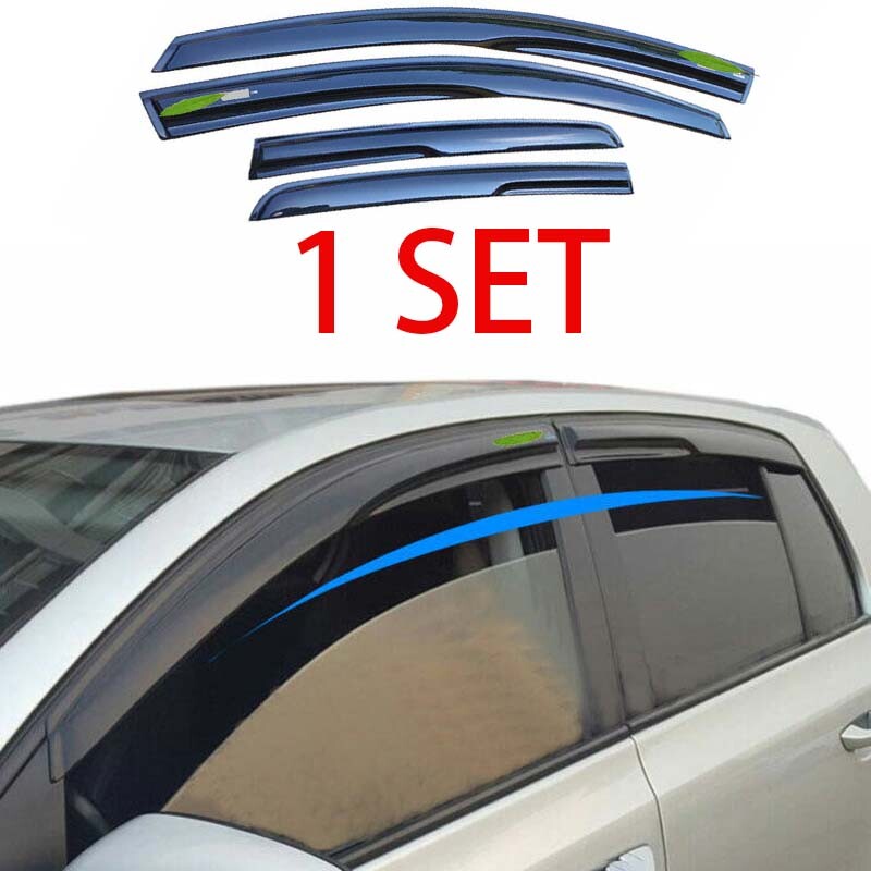 for Volkswagen for Golf MK6 2010-2013 ABS Black Window Visor Shades Sun Rain Guard