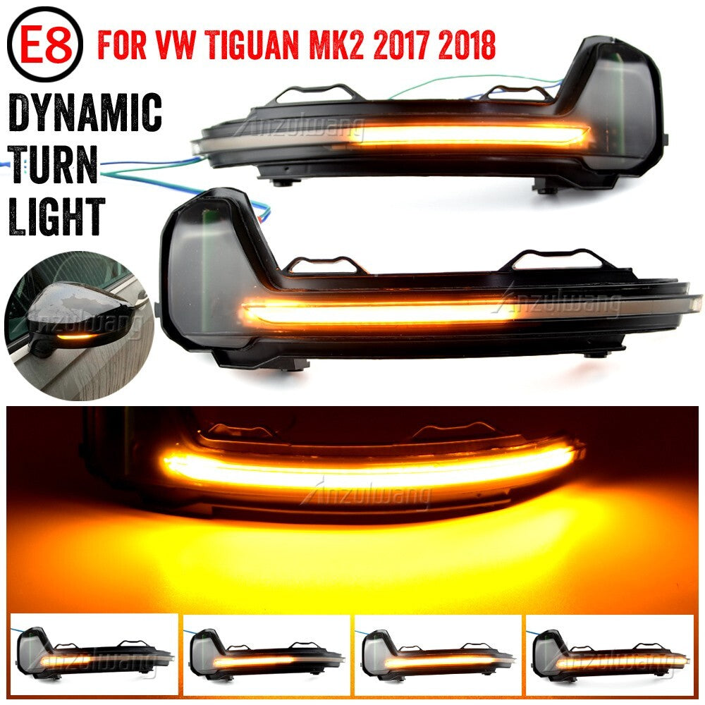 Dynamic Turn Signal Light for Volkswagen for VW for Tiguan MK2 2017-2019 Touareg MK3