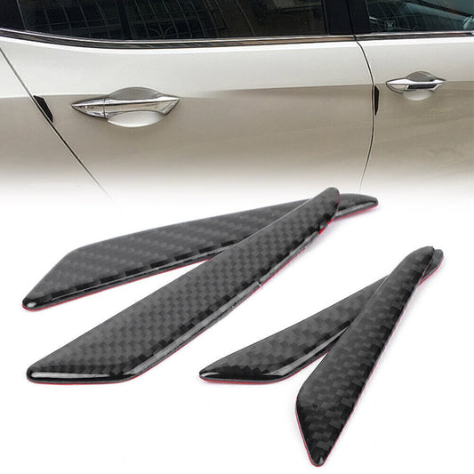 4x Car Carbon Fiber Style Door Protector Strip Anti-collision for Mercedes Benz