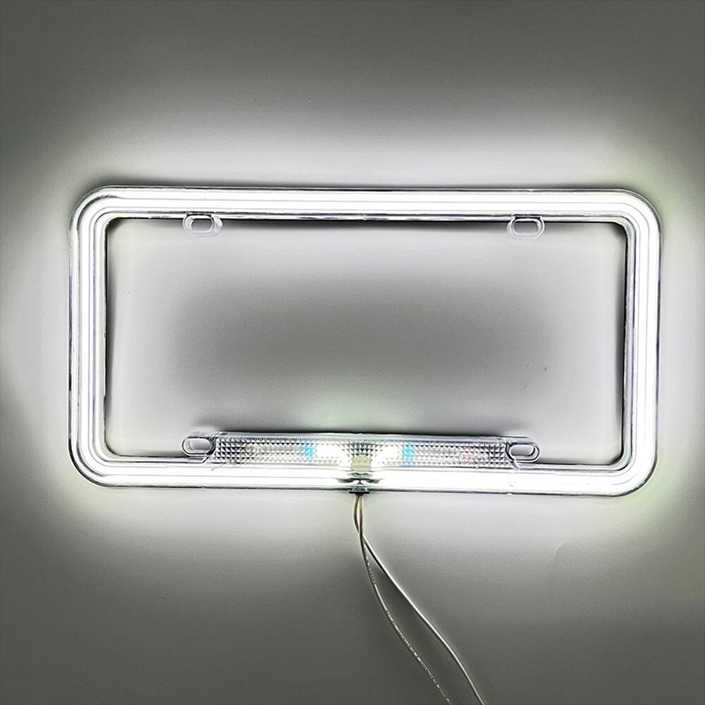 General Motors Coupe Neon License Plate Label Frame 12V LED Light Front and Rear Covers n