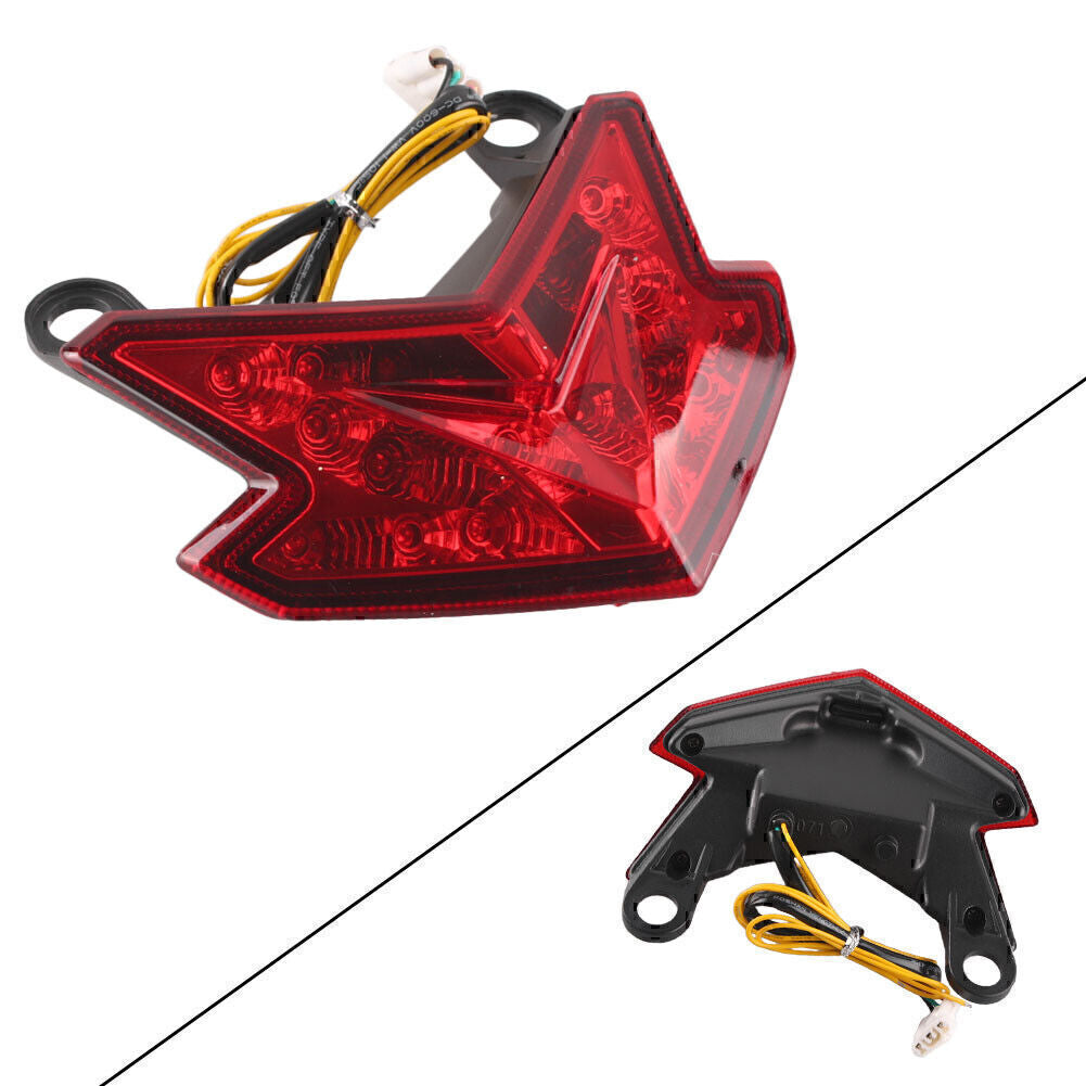 LED Rear Brake Turn Signals Stop Tail Light for Kawasaki Z800 ZX6R 2013-2014 Red