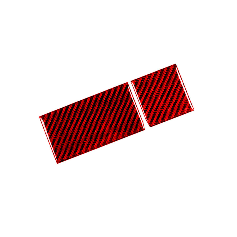 Red Carbon Fiber Power Outlet Trim Cover Sticker for Honda Accord Sedan 2003-07