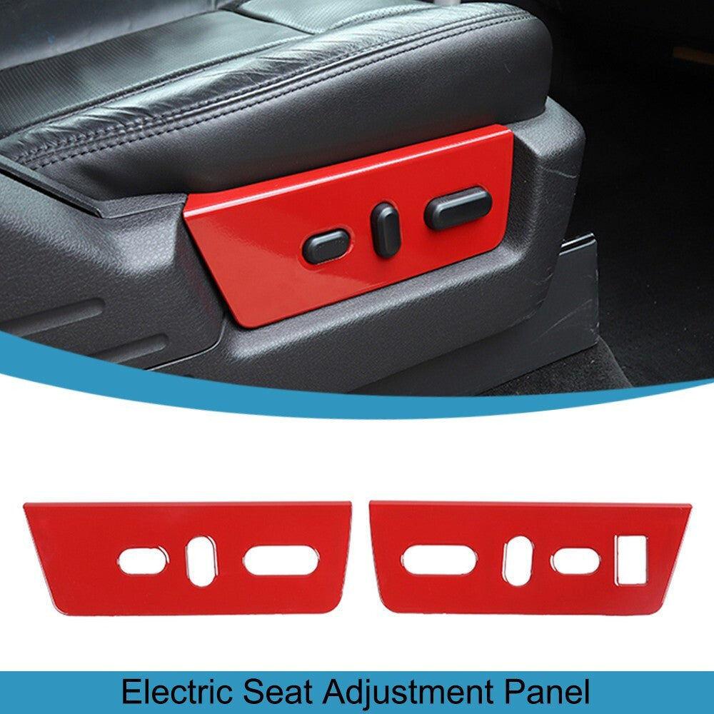 2PCS Electric for Seat Adjustment Panel Cover Trim for Ford F150 2009-2014
