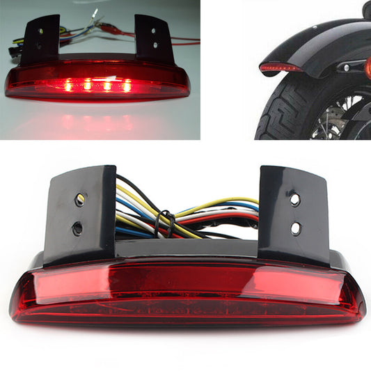 for Harley Bobber Breakout LED Motorcycle Red Rear Fender Edge Brake Tail Light