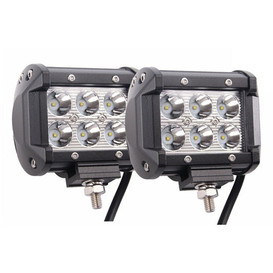 2-pack of 18W LED display stand lights for marine use, suitable for 10V-30V DC.