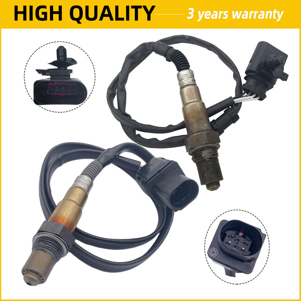 Two-pack of upstream and downstream oxygen sensors suitable for VW Beetle, for Golf , for Jetta , for Passat , and Rabbit 2.5L. Q