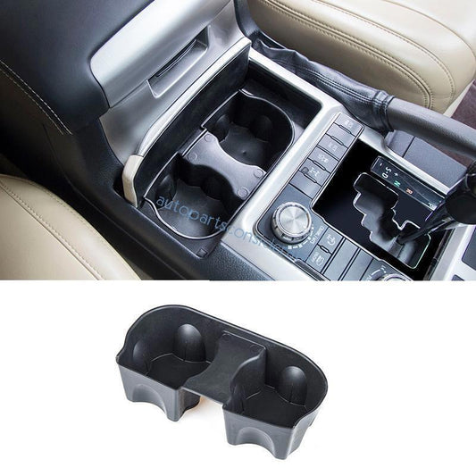 for Toyota for Land Cruiser 08-2021 Center Console Water Cup Storage Box Tray Black