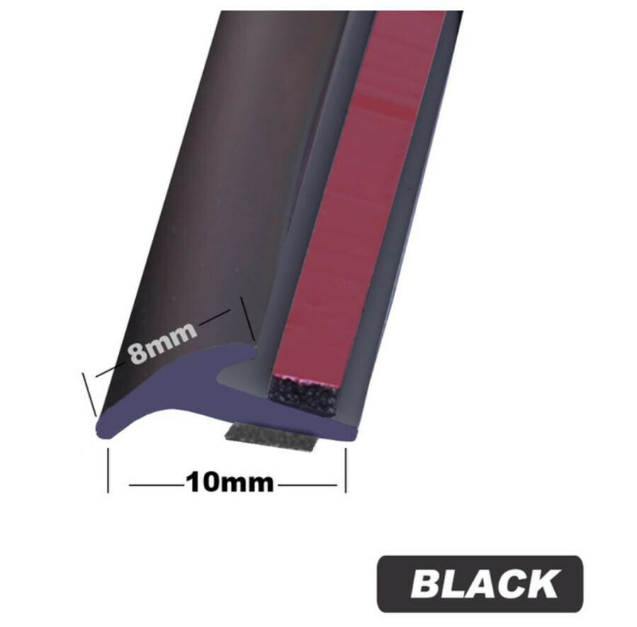 5M Car Sealing Strips Double-Sided Tape Weatherproof Bumper Lip Edge Trim