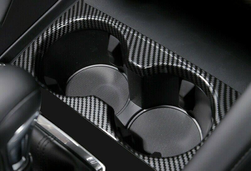 Carbon Fiber ABS Central Console Gear Shift Knob Trim For RAV4 2006-2012 v